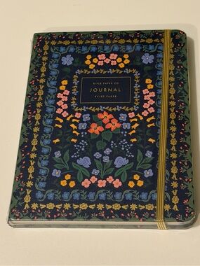 NWT Rifle Paper Co. Wildwood Hardcover Lined Journal with Elastic Band & Pocket